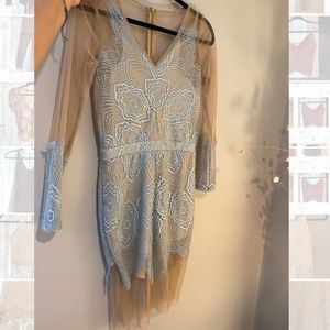 Lace long sleeve dress
